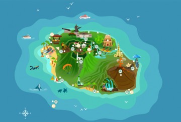 Une carte interactive de La Réunion sur Geo.fr