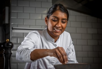 La chef Kelly Rangama