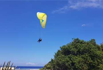 Partenariat IRT et EDF : sécurisation du site d’atterrissage de parapente de Kélonia
